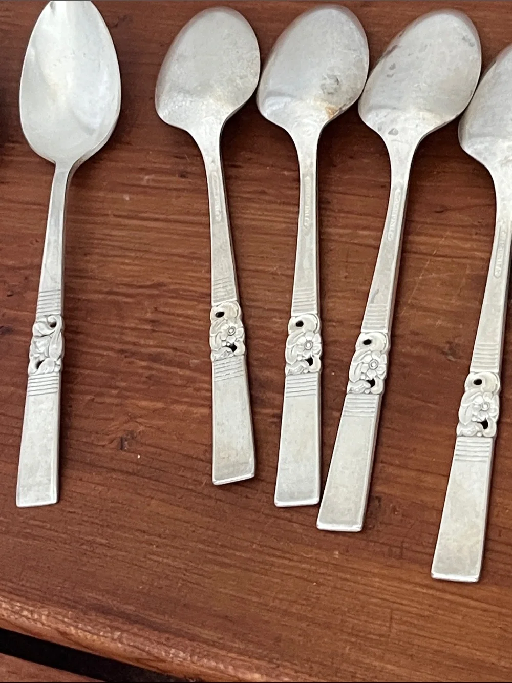 Oneida Community VTG Silver - Plate Circa 1948 Morningstar 12 Teaspoons